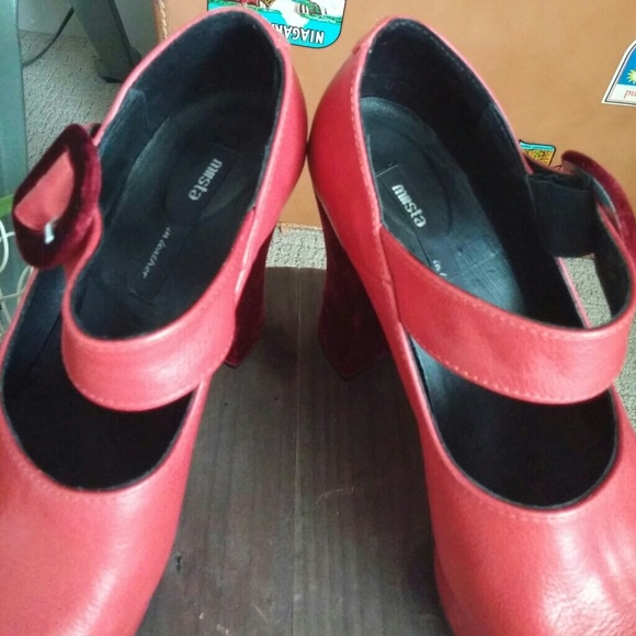 Miista Red Platform Heels 39 - Picture 7 of 7